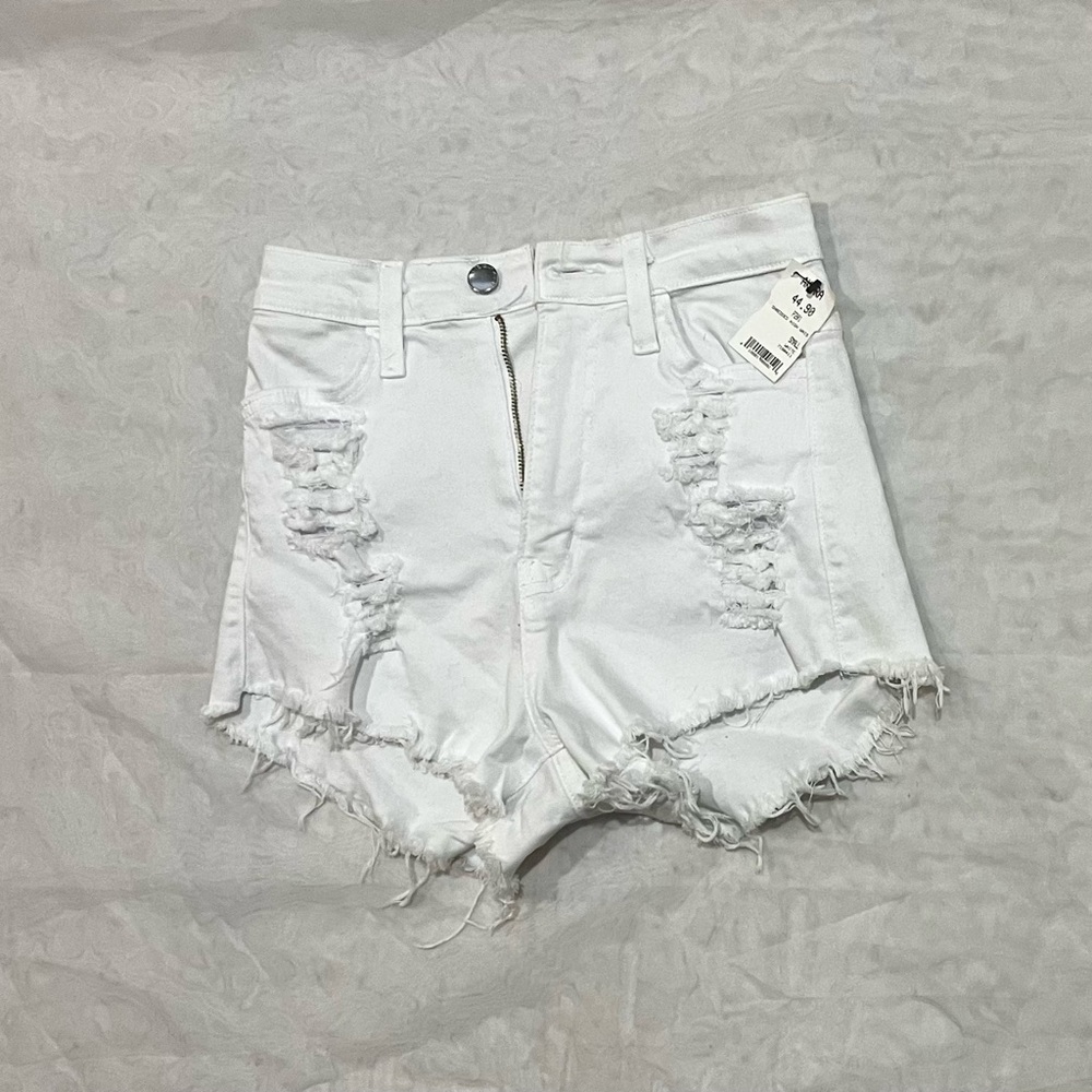 Akira, S, Brand New with Tags, Women’s White Denim Shorts